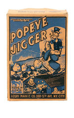 "POPEYE JIGGER" MARX TIN WIND-UP WITH BOX.