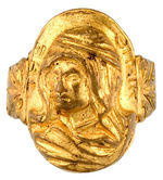 "THE SHEIK" HIGH RELIEF PORTRAIT RING LIKELY RELATED TO OR INSPIRED BY VALENTINO'S 1921 MOVIE.