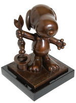 "SNOOPY" LIMITED EDITION ARTIST PROOFS BRONZE STATUE SET BY ARTIST STAN PAWLOWSKI.