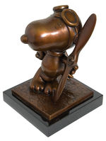 "SNOOPY" LIMITED EDITION ARTIST PROOFS BRONZE STATUE SET BY ARTIST STAN PAWLOWSKI.