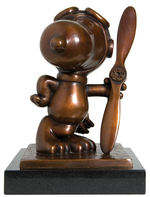 "SNOOPY" LIMITED EDITION ARTIST PROOFS BRONZE STATUE SET BY ARTIST STAN PAWLOWSKI.