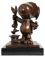 "SNOOPY" LIMITED EDITION ARTIST PROOFS BRONZE STATUE SET BY ARTIST STAN PAWLOWSKI.