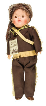 "A DAVY CROCKETT DOLL" BY ALLIED GRAND DOLL WITH BOX/TAG.