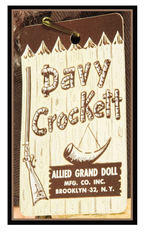 "A DAVY CROCKETT DOLL" BY ALLIED GRAND DOLL WITH BOX/TAG.