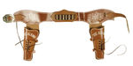 "THE ALAMO HOLSTER SET" INSPIRED BY THE MOVIE "THE ALAMO" STARRING JOHN WAYNE AS DAVY CROCKETT.