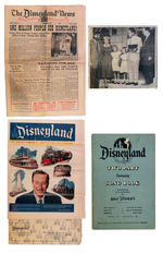 "DISNEYLAND" EARLY PAPER LOT.