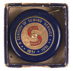 "SINGER SEWING MACHINES" BOXED TAPE MEASURE.