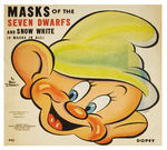 "MASKS OF THE SEVEN DWARFS AND SNOW WHITE" PUNCH-OUT BOOK.