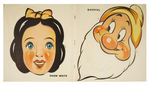 "MASKS OF THE SEVEN DWARFS AND SNOW WHITE" PUNCH-OUT BOOK.