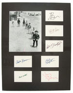 "THE MAGNIFICENT SEVEN" IMPRESSIVE LARGE AUTOGRAPH DISPLAY.