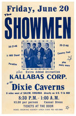 “THE SHOWMEN” CONCERT POSTER.