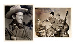 RED FOLEY/THE HOOSIER HOT SHOTS SIGNED PHOTOS TO REX ALLEN.