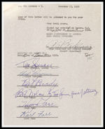 "SONS OF THE PIONEERS" SIGNED CONTRACT.