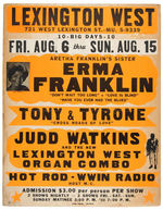 “ARETHA FRANKLIN’S SISTER ERMA FRANKLIN” CONCERT POSTER.