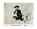 GEORGE MONTGOMERY SIGNED PUBLICITY STILL AND LOBBY CARDS.