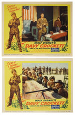 "DAVY CROCKETT KING OF THE WILD FRONTIER" ORIGINAL RELEASE LOBBY CARD SET.