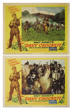 "DAVY CROCKETT KING OF THE WILD FRONTIER" ORIGINAL RELEASE LOBBY CARD SET.