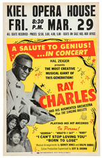 RAY CHARLES CONCERT POSTER.