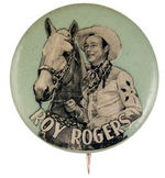 "ROY ROGERS" RARE 1940S BUTTON.