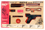 "JAMES BOND SECRET AGENT 007 SECRET 7 RIFLE AND PISTOL" SET.