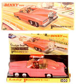 "THUNDERBIRDS LADY PENELOPE'S FAB 1" DINKY DIE CAST CAR.