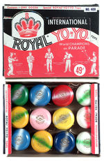 "INTERNATIONAL ROYAL YO-YO TOPS" FULL DISPLAY BOX.