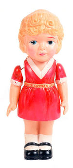 "LITTLE ORPHAN ANNIE" LARGE CELLULOID FIGURE.