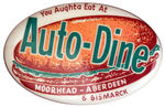 "YOU AUGHTA EAT AT AUTO/DINER" OVAL.