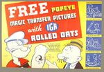 "POPEYE MAGIC TRANSFER PICTURES" STORE SIGN AND PREMIUM.