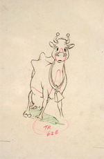 FERDINAND'S MAMA FROM FERDINAND THE BULL PRODUCTION DRAWING.