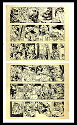 “KING KONG” NEWSPAPER COMIC STRIP PROOF SHEET SETS.