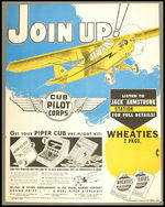 "WHEATIES JACK ARMSTRONG PRE FLIGHT KIT" STORE SIGN.