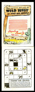 "HOPALONG CASSIDY WILD WEST FUN AND GAME BOOK" CONCEPT DESIGN W/ORIGINAL ART.