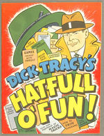 "DICK TRACY HATFULL O' FUN!" COUNTERTOP DISPLAY SIGN AND ACTIVITY BOOK.