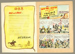"WILD BILL HICKOK ADVENTURE COMICS AND FUN BOOK" PROTOTYPE ORIGINAL ART.