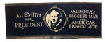 "AL SMITH FOR PRESIDENT" CLOTH ARMBAND.