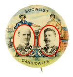 DEBS-HANFORD 1904 SOCIALIST CANDIDATE JUGATE.