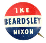 IKE COATTAIL BUTTON.