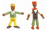 AMOS 'N' ANDY JAYMARK WOOD JOINTED FIGURES.