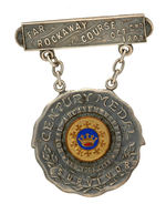 "NEW YORK CITY" BIKE CLUB 100 MILE "SURVIVOR" 1898 SOLID SILVER MEDAL.