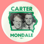 CARTER MONDALE JUGATE BUTTON.