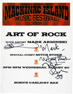 "MACKINAC ISLAND MUSIC FESTIVAL 2008" POSTER & SIGNED FLYER.