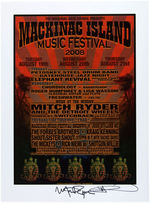 "MACKINAC ISLAND MUSIC FESTIVAL 2008" POSTER & SIGNED FLYER.