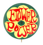 "FLOWER POWER" SCARCE 1960S HIPPIE BTN.