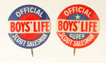 HAKE COLLECTION "BOY'S LIFE" SALESMAN PAIR.