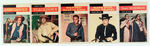 TV WESTERNS GUM CARD SET.