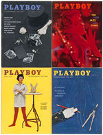 "PLAYBOY" 1958 FULL YEAR MAGAZINE SET.