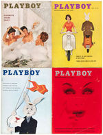 "PLAYBOY" 1958 FULL YEAR MAGAZINE SET.