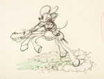 TWO-GUN MICKEY PRODUCTION DRAWING FEATURING MICKEY MOUSE.