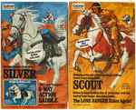 "LONE RANGER SILVER" & "SCOUT" BOXED HORSE PAIR.